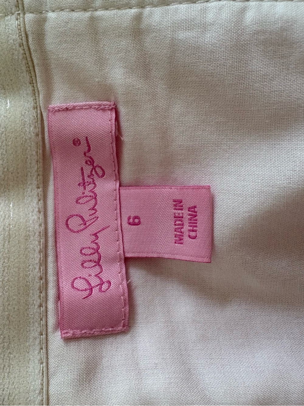 Lilly Pulitzer Strapless Pink Dress with white crochet lace trim - Picture 6 of 7